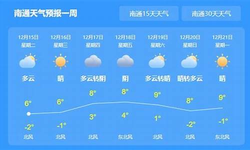 南通一周天气预报15天查询_南通一周天气预扳情况最新查询结果